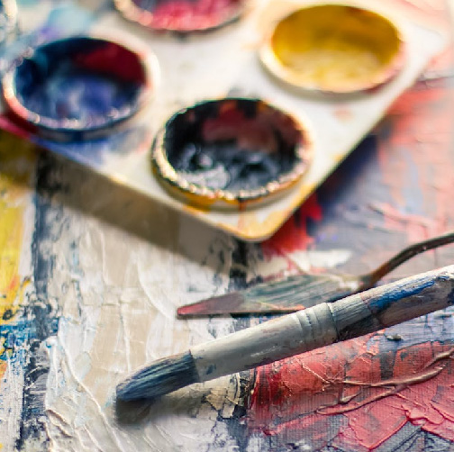 paintbrush and palette